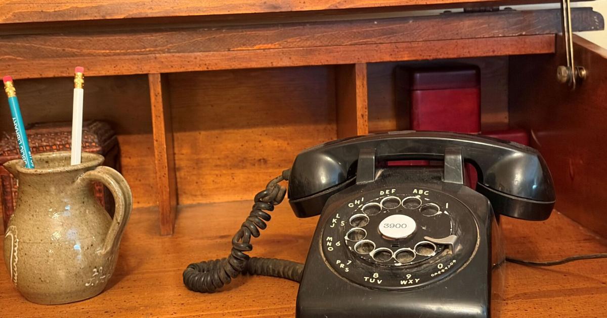 Clunky phones & party lines