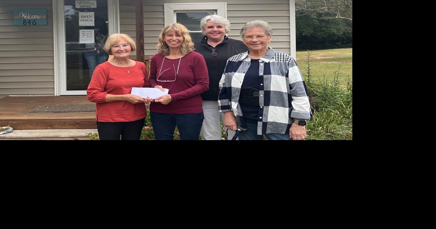 Aiken PEO chapter makes donation to Stand at the Crossroads