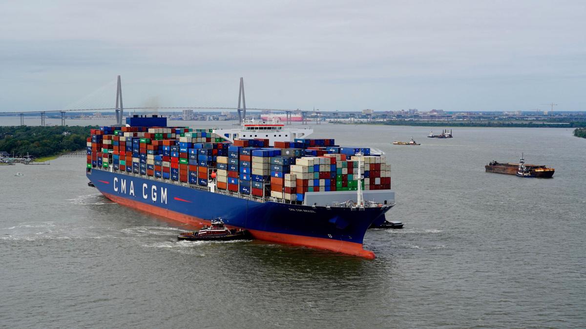 Charleston Port Welcomes Largest Container Ship Ever Sunday Morning News Postandcourier Com