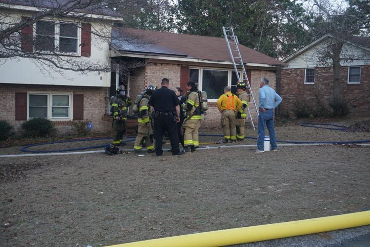 Aiken Department of Public Safety crews respond to house fire on Oriole