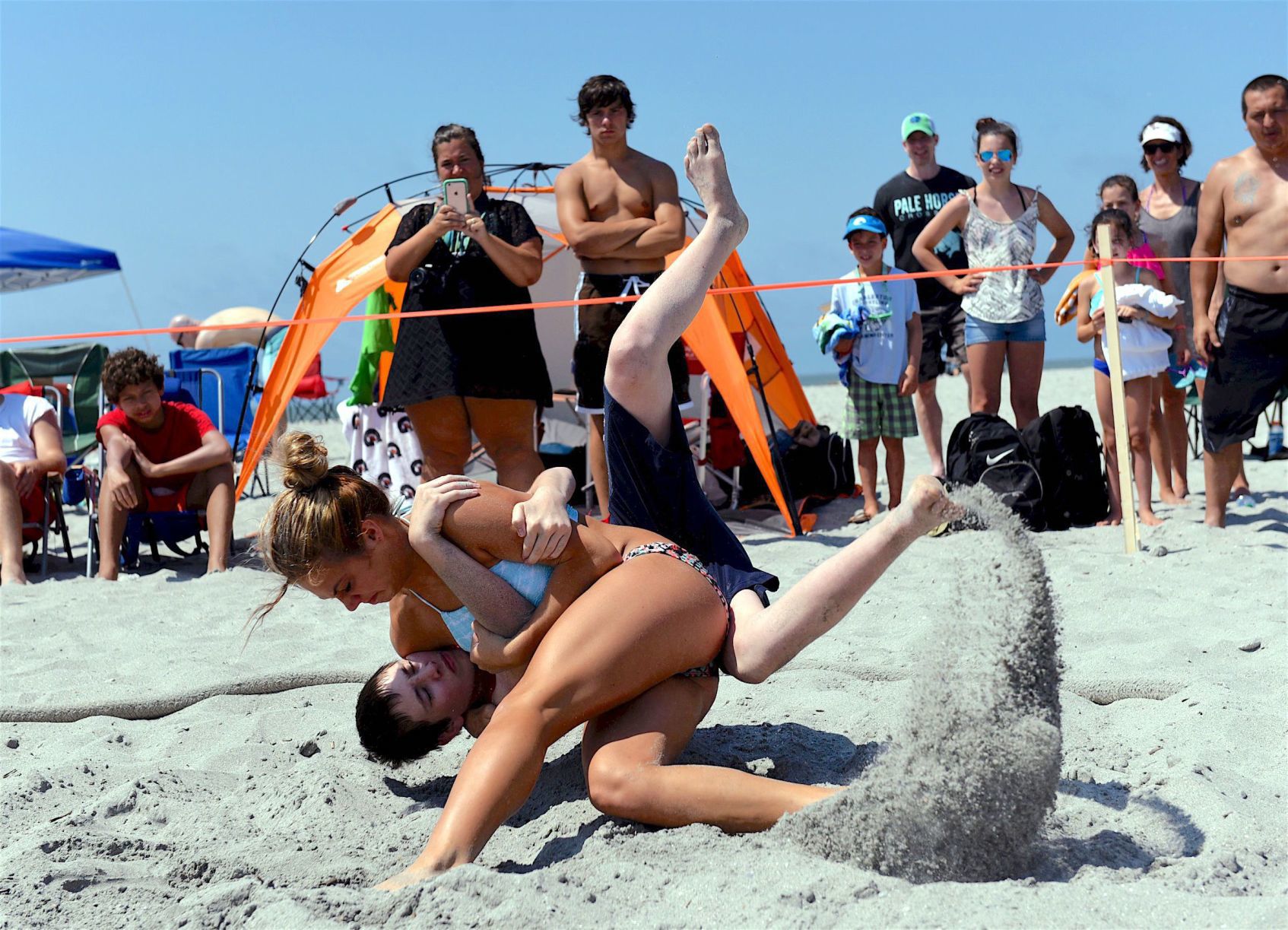 Beach wrestling set for