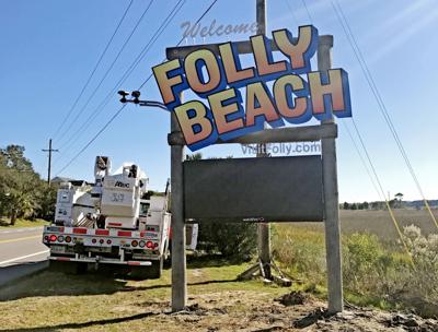 New Folly welcome sign