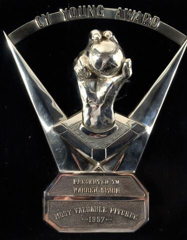 Warren Spahn's Cy Young Award up for auction, Sports