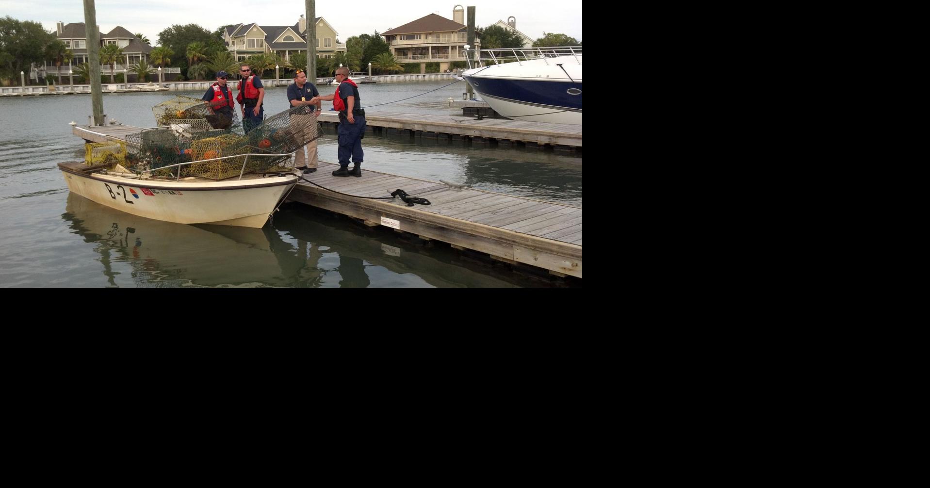 Crabber pulled out of water after unmanned boat was found circling near(02)