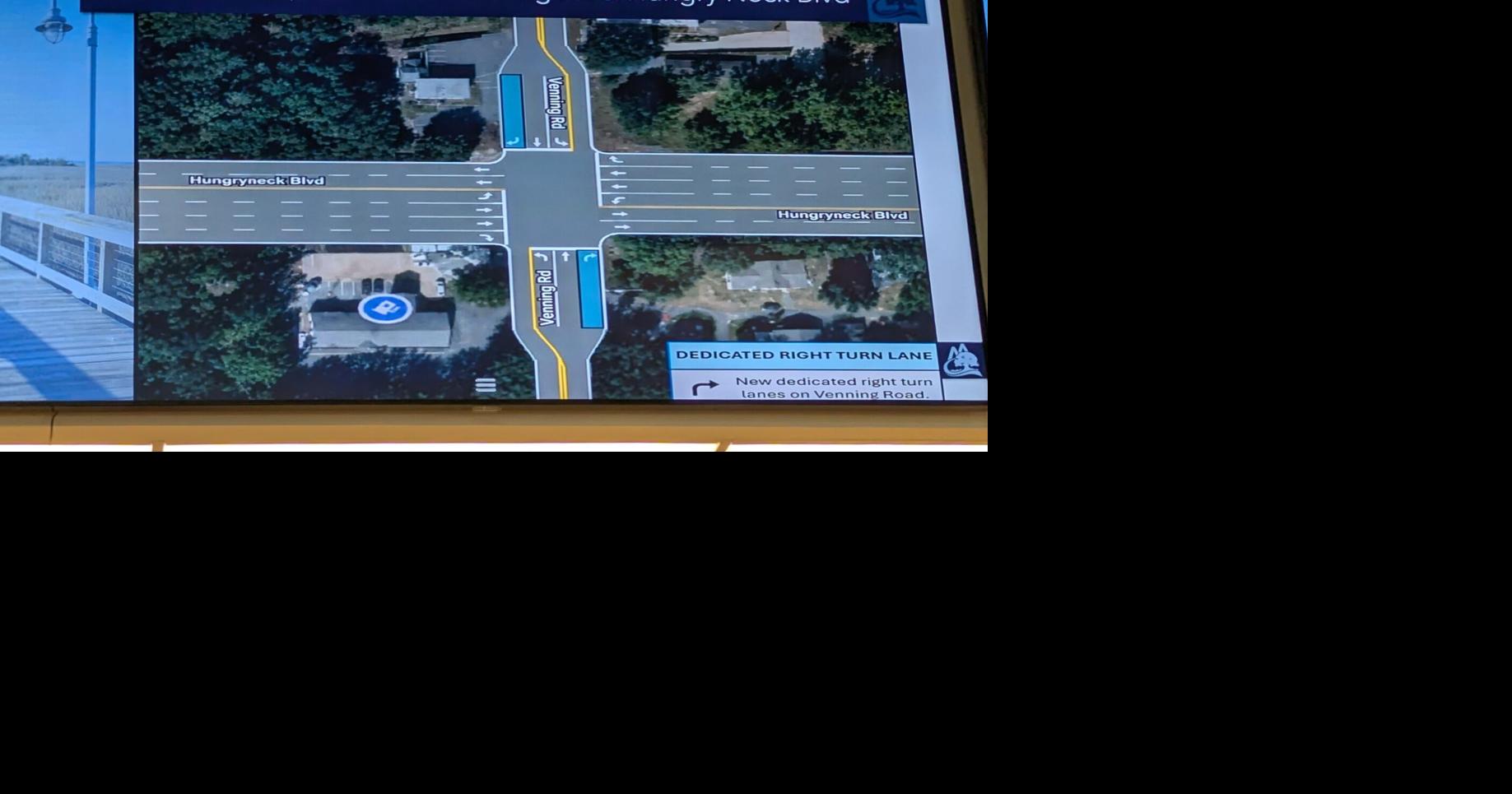 Traffic upgrades at Venning & Hungryneck