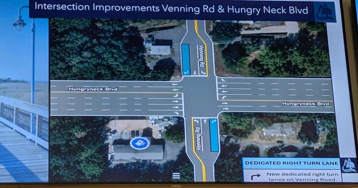 Traffic upgrades at Venning & Hungryneck