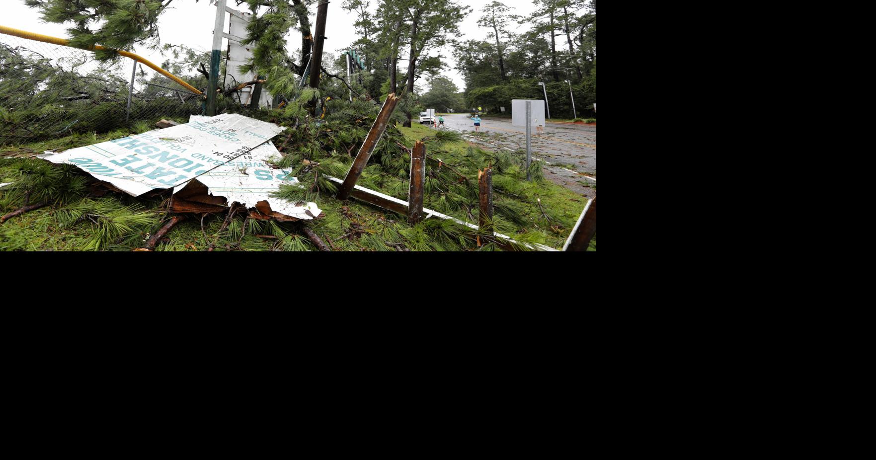 Dorian cuts off North Carolina community following its US landfall