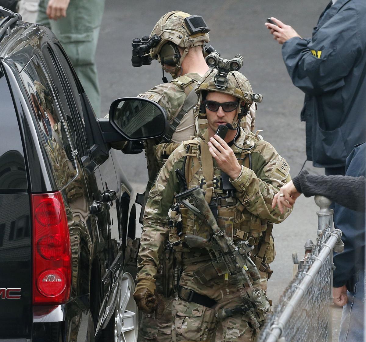 Bombing suspect search