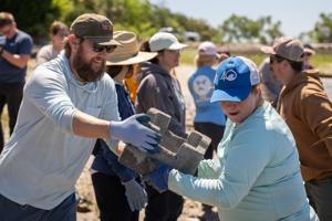 Tri-Command builds oyster castles