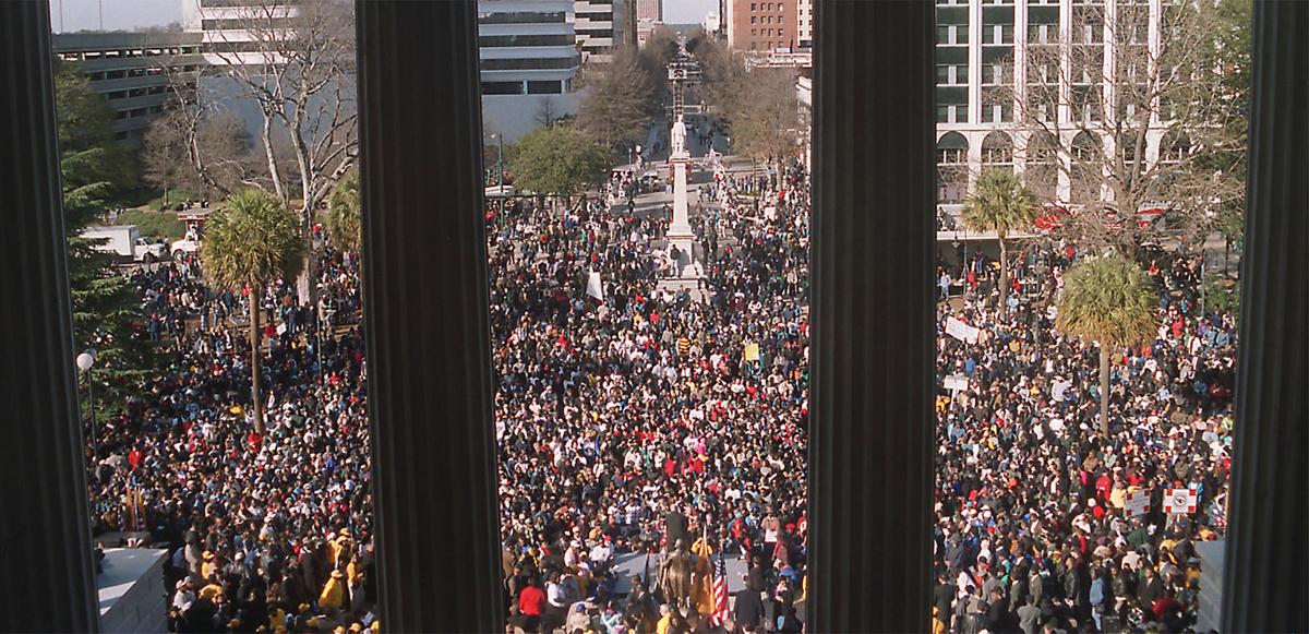 January 17, 2000 Columbia confederate flag protest