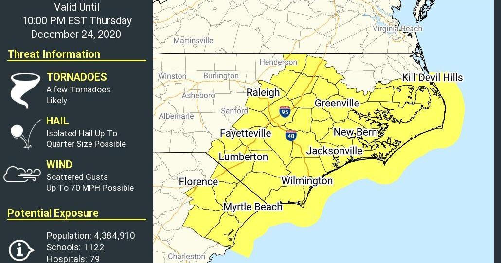 Severe thunderstorm warning issued for Charleston, Berkeley counties ...
