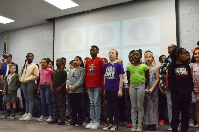 Aiken Elementary salutes veterans with songs, speeches