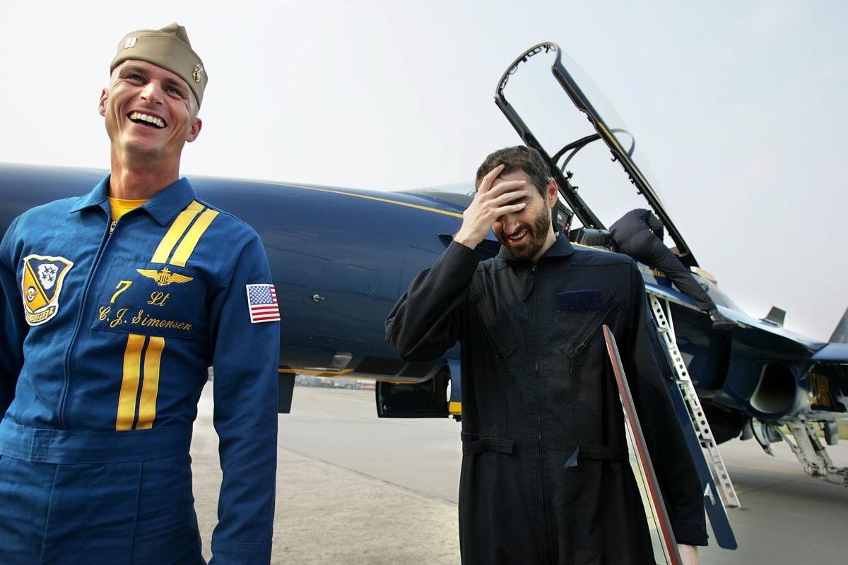 Fighter Pilot Drinks Water While Doing Barrel Rolls in a High Flying Jet