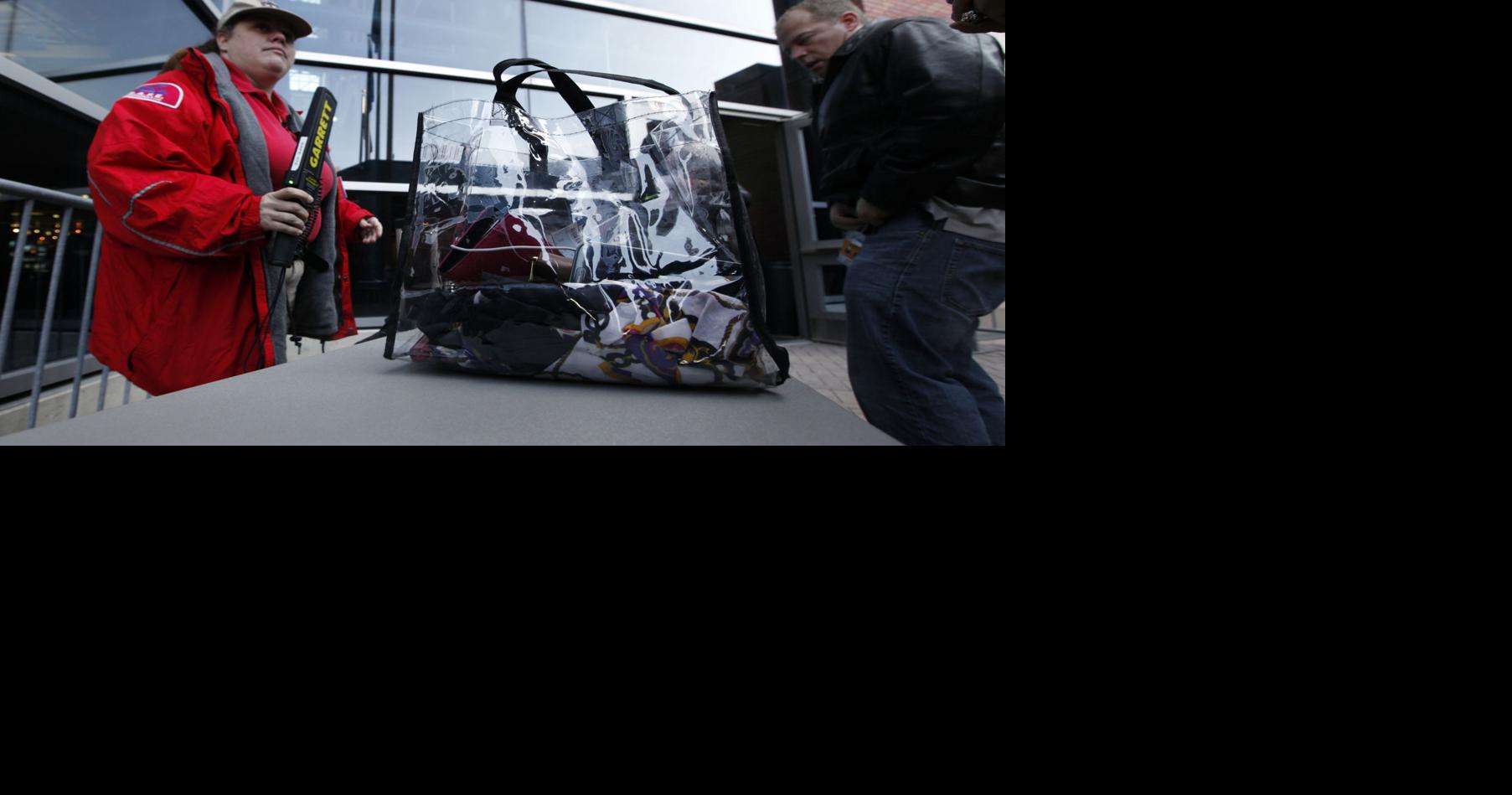 Clear purse, clutch and diaper bag policy starts soon for events at