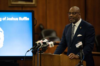 Byron Gipson speaks at Joshua Ruffin news conference (copy)