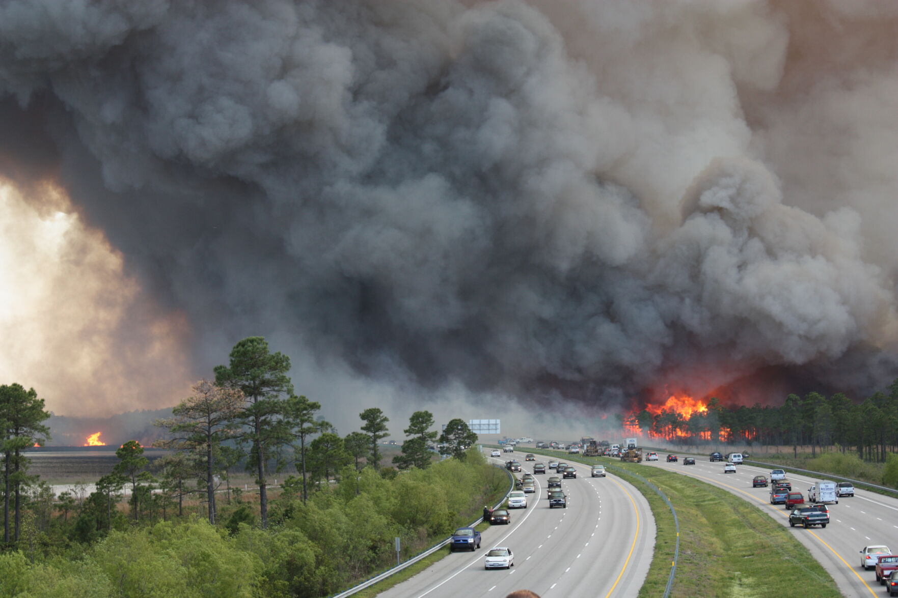 The myrtle beach area has a history of destructive wildfires