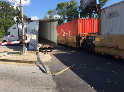 charleston north train crash phosphate lanes ashley closed road postandcourier were tractor following between