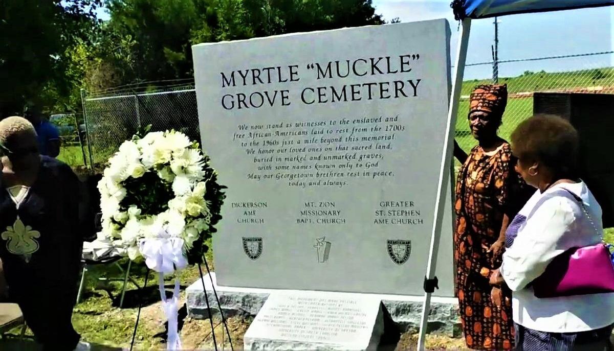 Myrtle Grove monument unveiling ceremony held in Georgetown