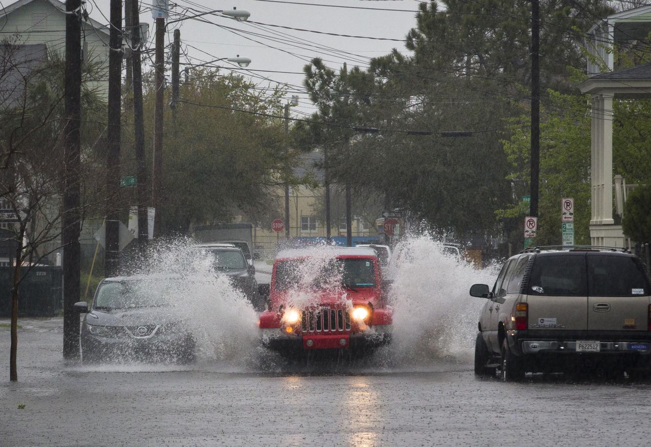 Torrential rain, possible hail expected in Charleston Tuesday evening