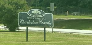 Old Charleston County welcome sign
