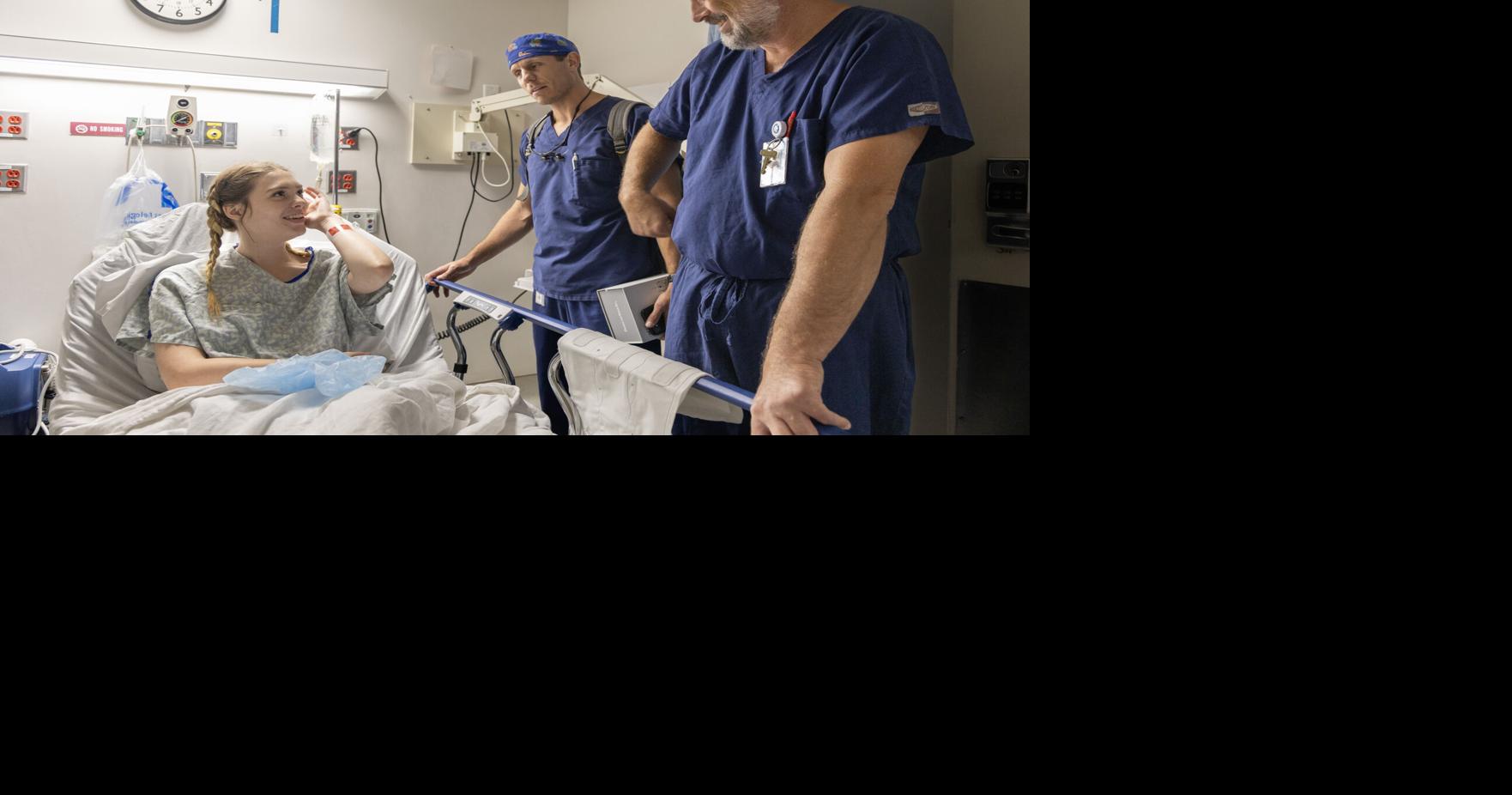 A fence pole impaled her. Now surgeons try to fix her.