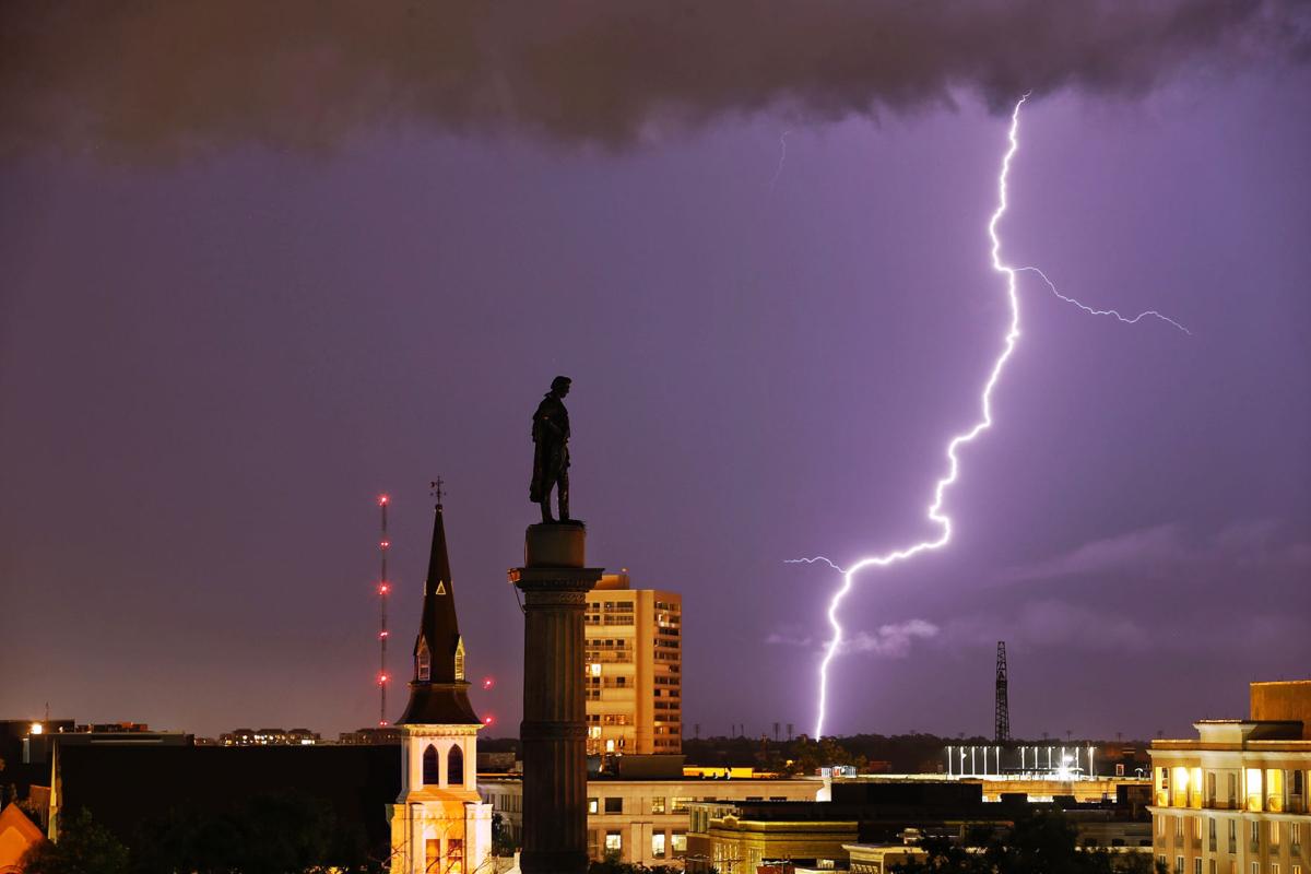 Boston Public Garden Thunderstorm Clearing Over Famous George 