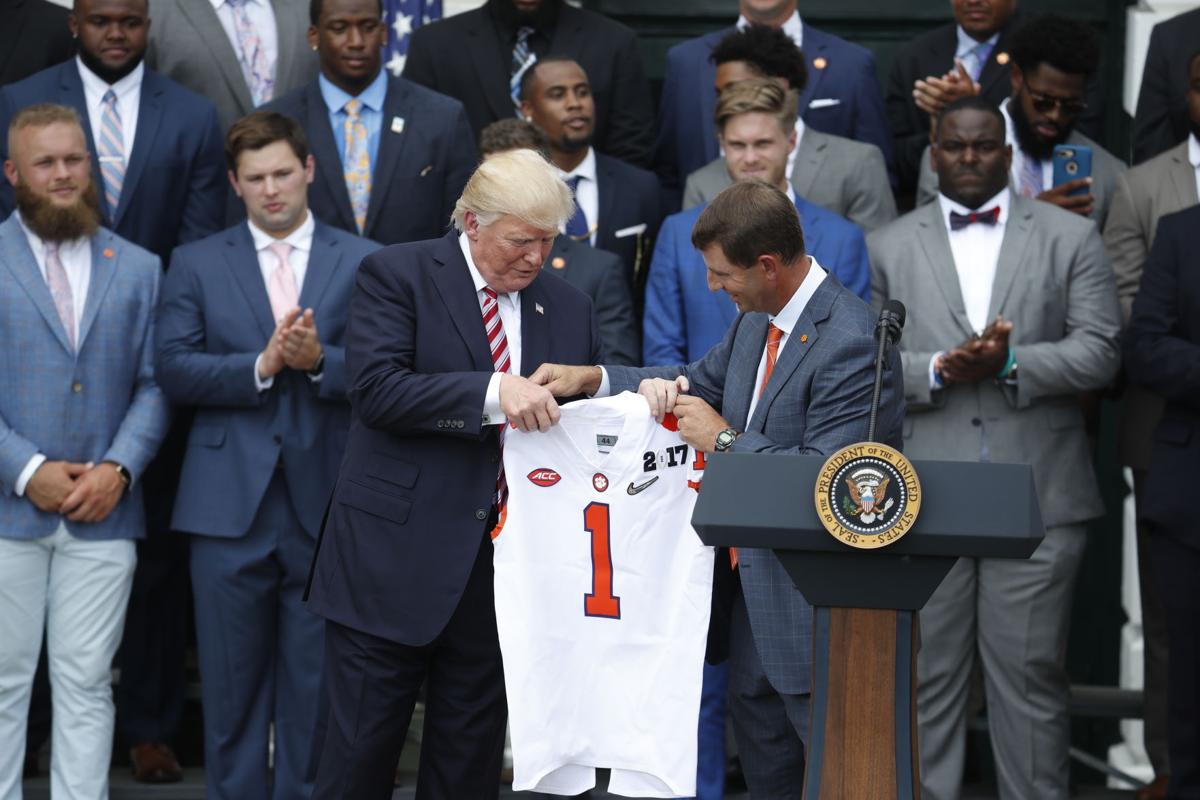 Clemson football team visits Donald Trump at White House | Multimedia | postandcourier.com