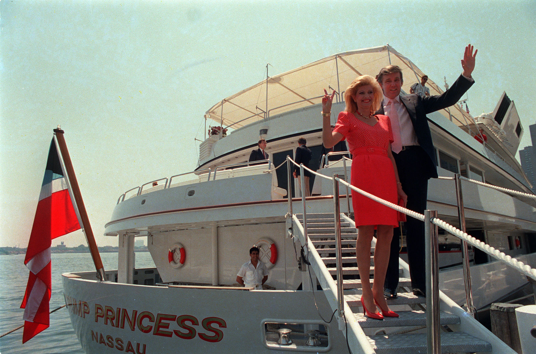 To the Archives Donald Trump and his mega yacht sailed into