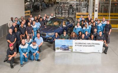 BMW's Greer plant marks its 4 millionth vehicle -- an X3 headed to Vienna