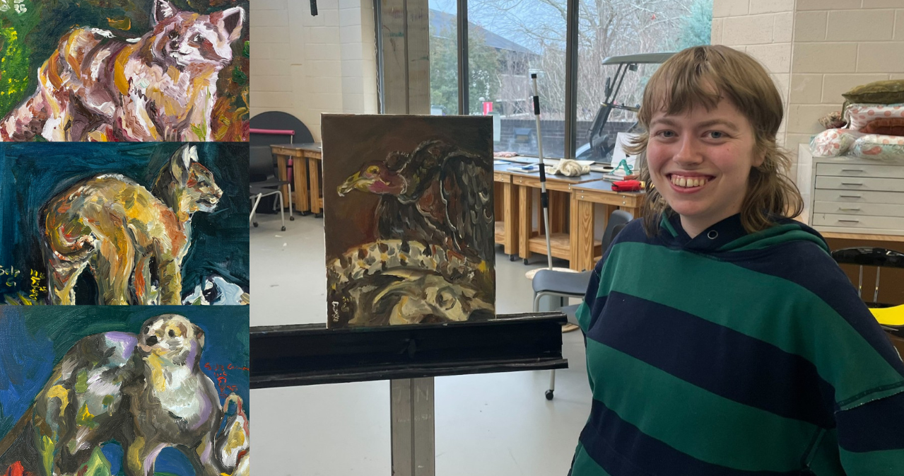 USCA senior artwork currently featured in NC gallery