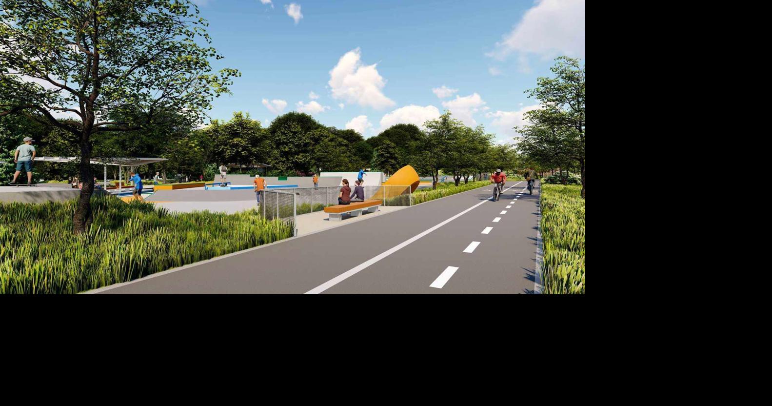 Greenville reveals long-awaited skate and bike park, the first step to develop key area