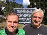 Emancipation Oak Ben and Chris.JPG