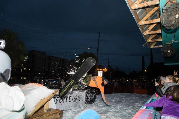 Mex 1 Rail Jam snowboarding event in Charleston Photos