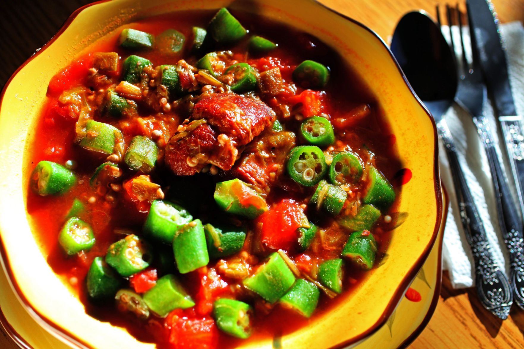 vegetarian okra stew