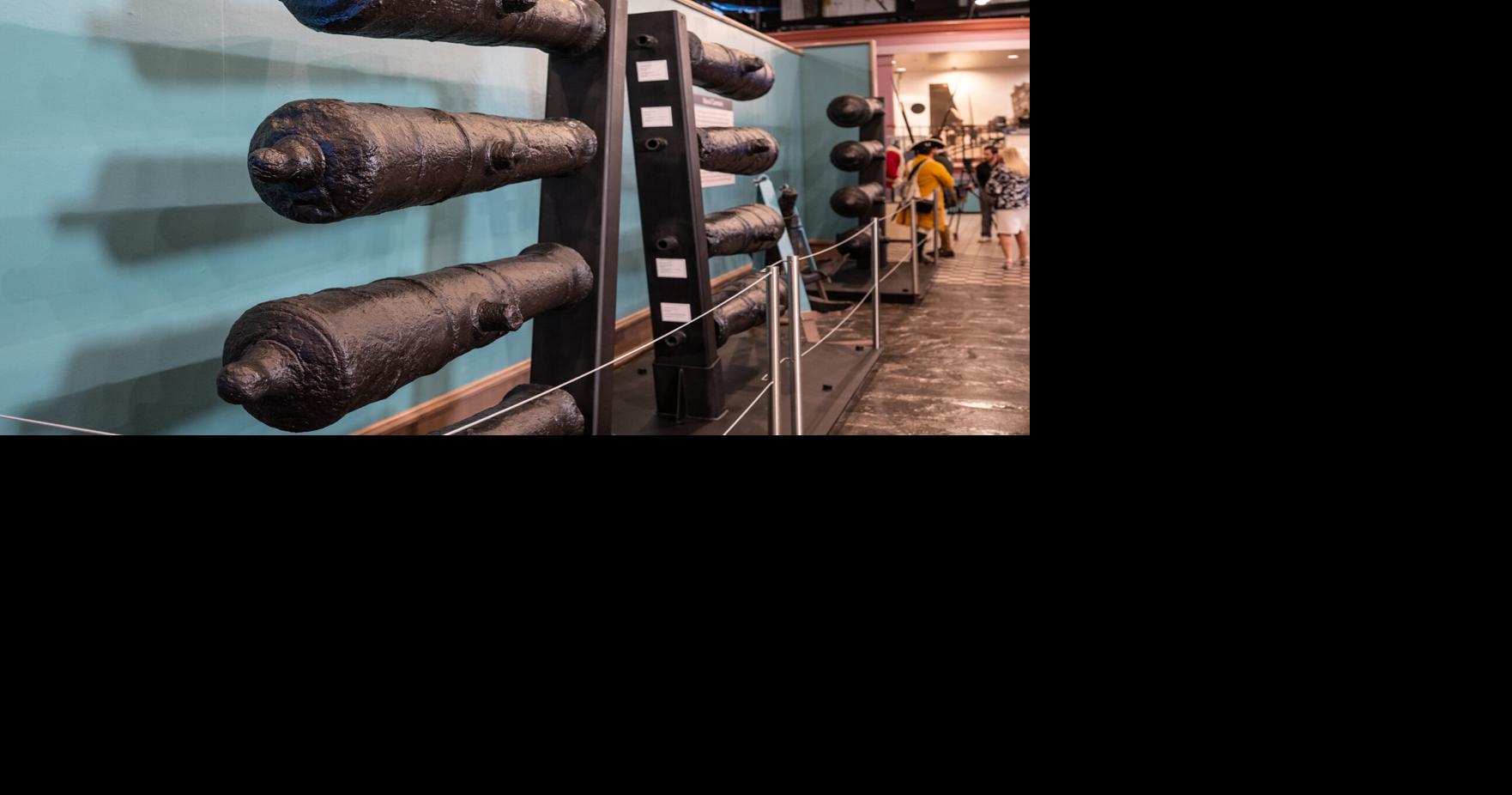 17 British cannons from the American Revolution recovered from the Savannah River go on display