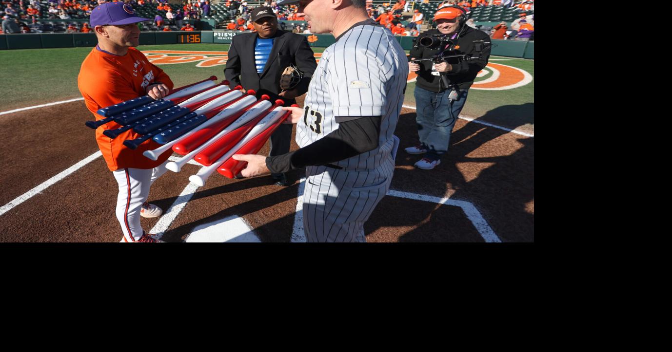 Army left Clemson with a U.S. flag made of baseball bats and deep respect for the Tigers’ patriotism