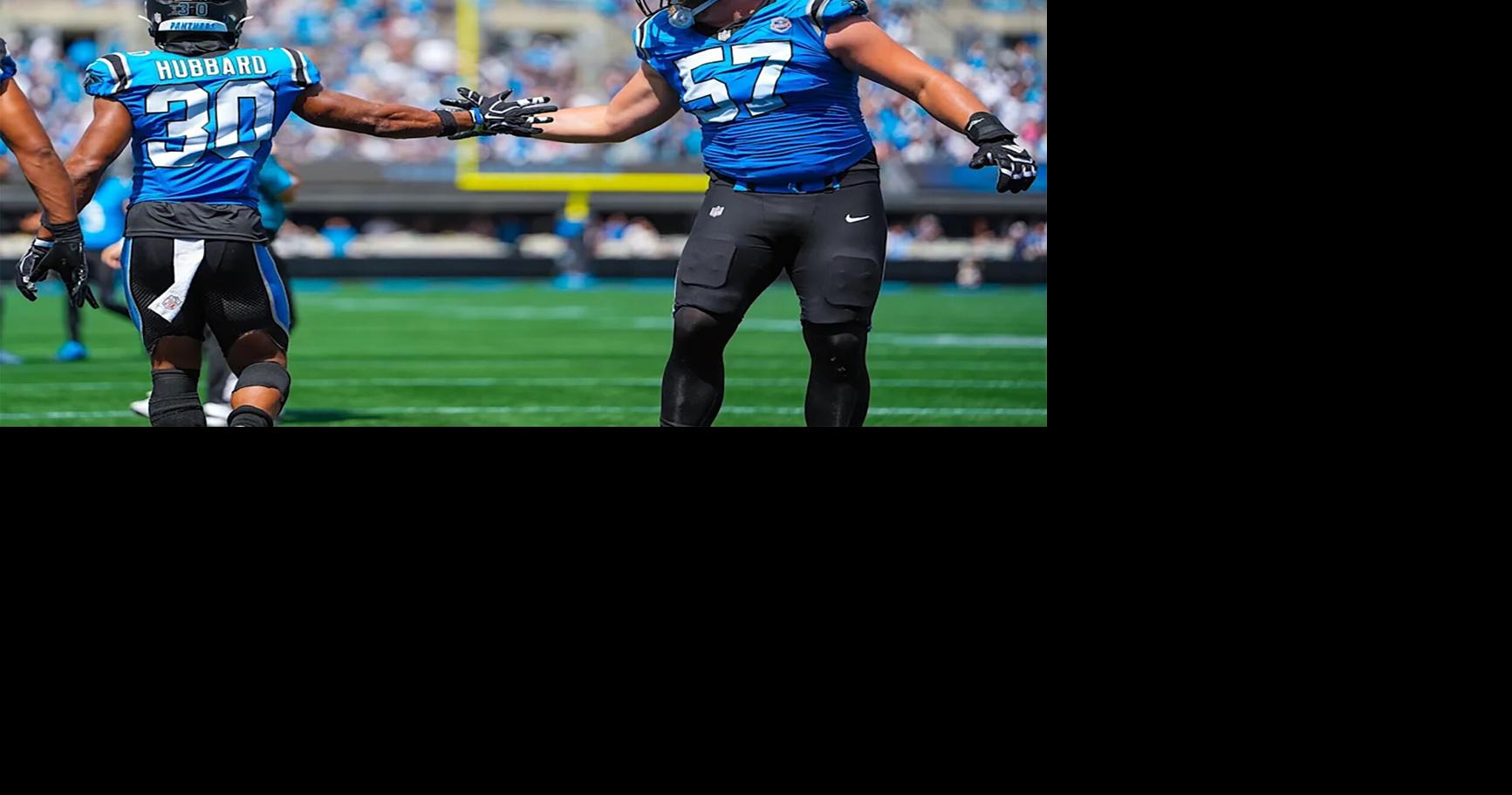 Former Oceanside Collegiate standout back at practice with Carolina Panthers after injury