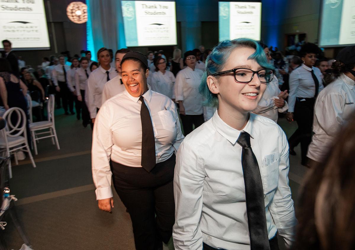 Culinary Institute of Charleston students are applauded by guests.jpg