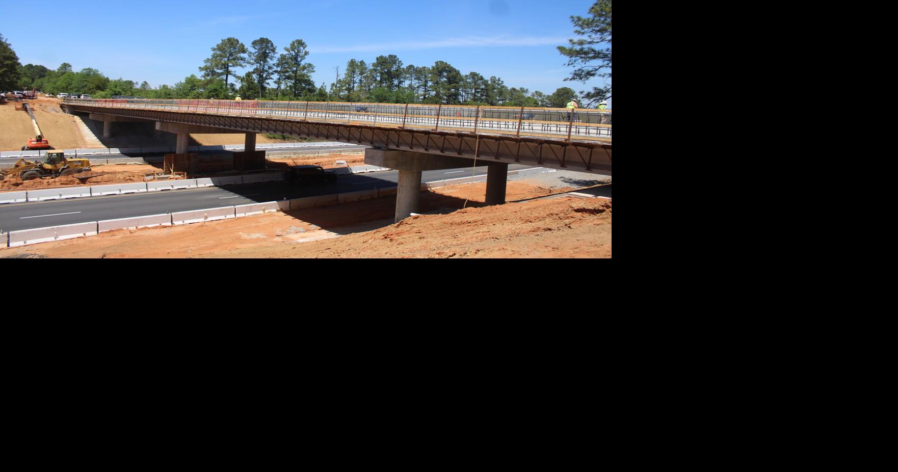 Replacement of I-20 overpass bridge in Aiken County nears finish line