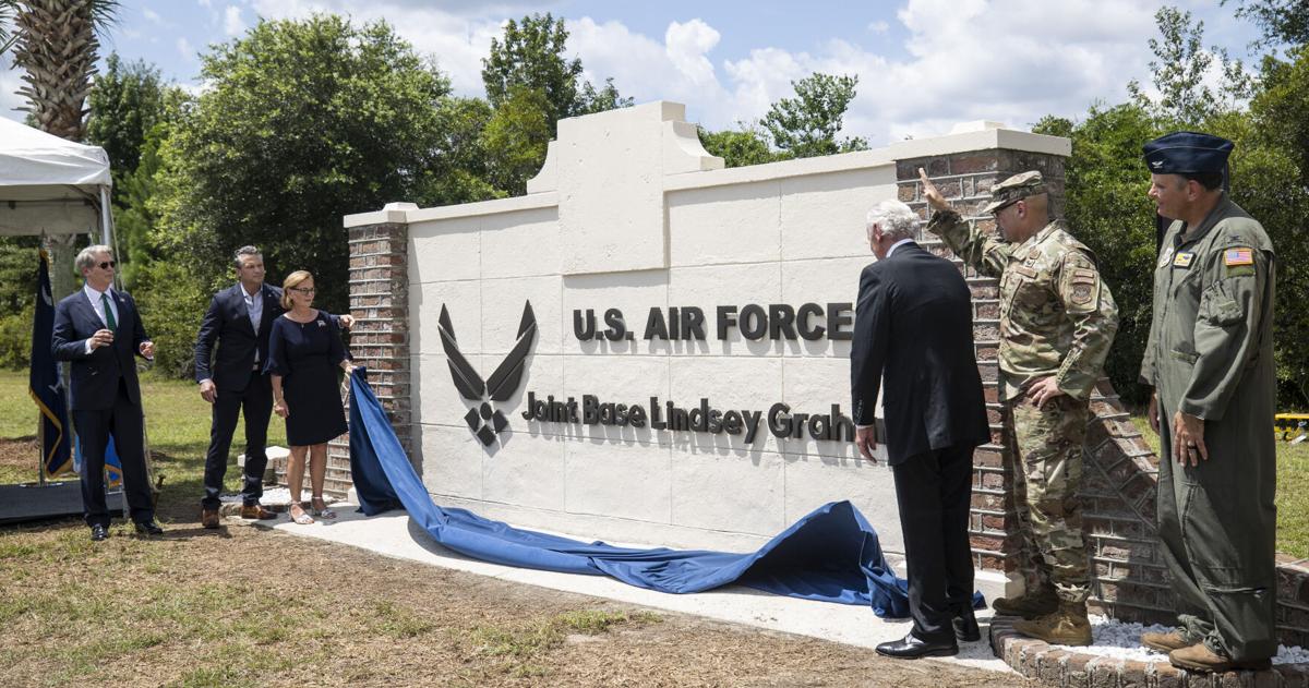 Joint Base Lindsey Graham officially established in special ceremony