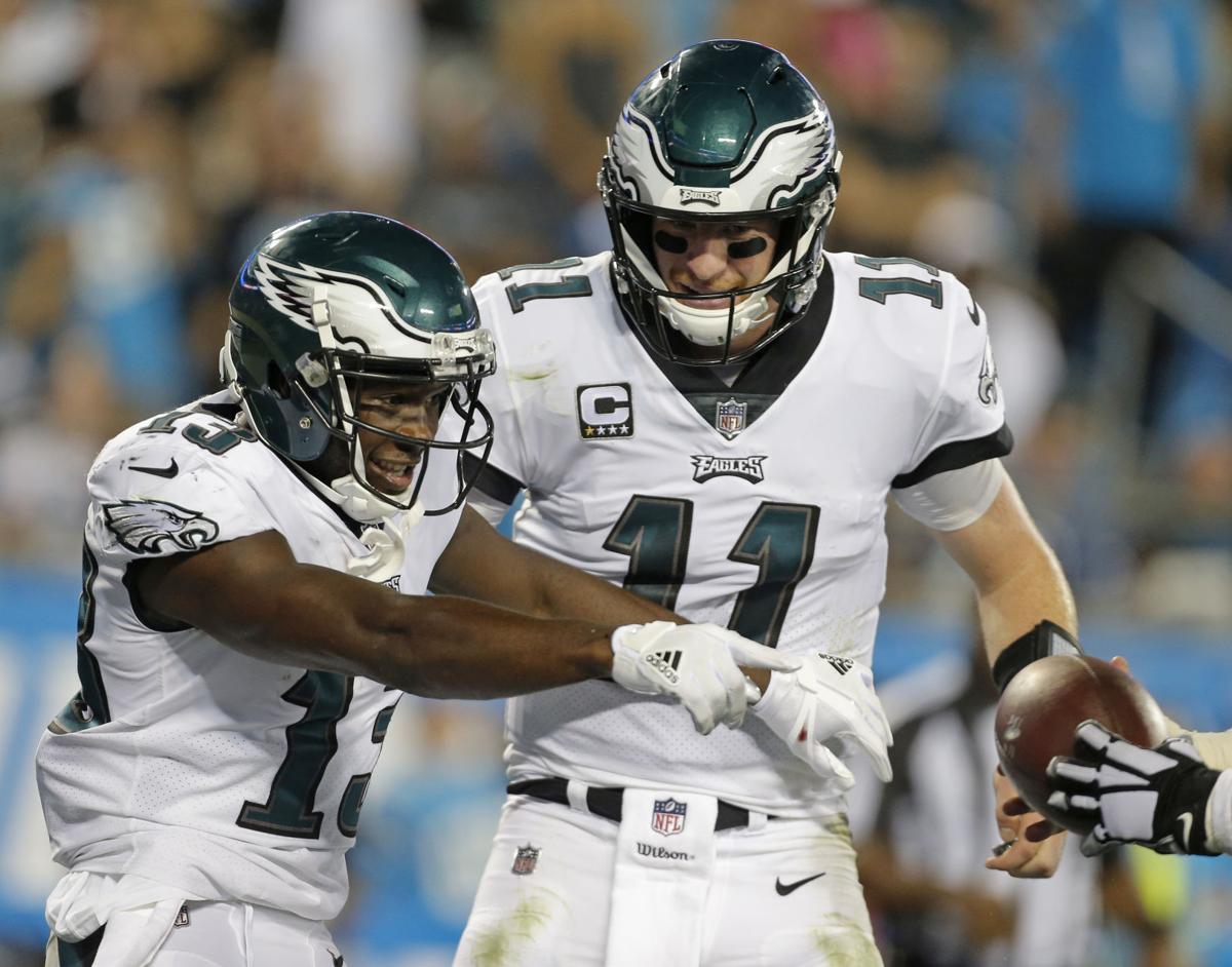 Carson Wentz Throws 3 Td Passes Philadelphia Eagles Beat Carolina