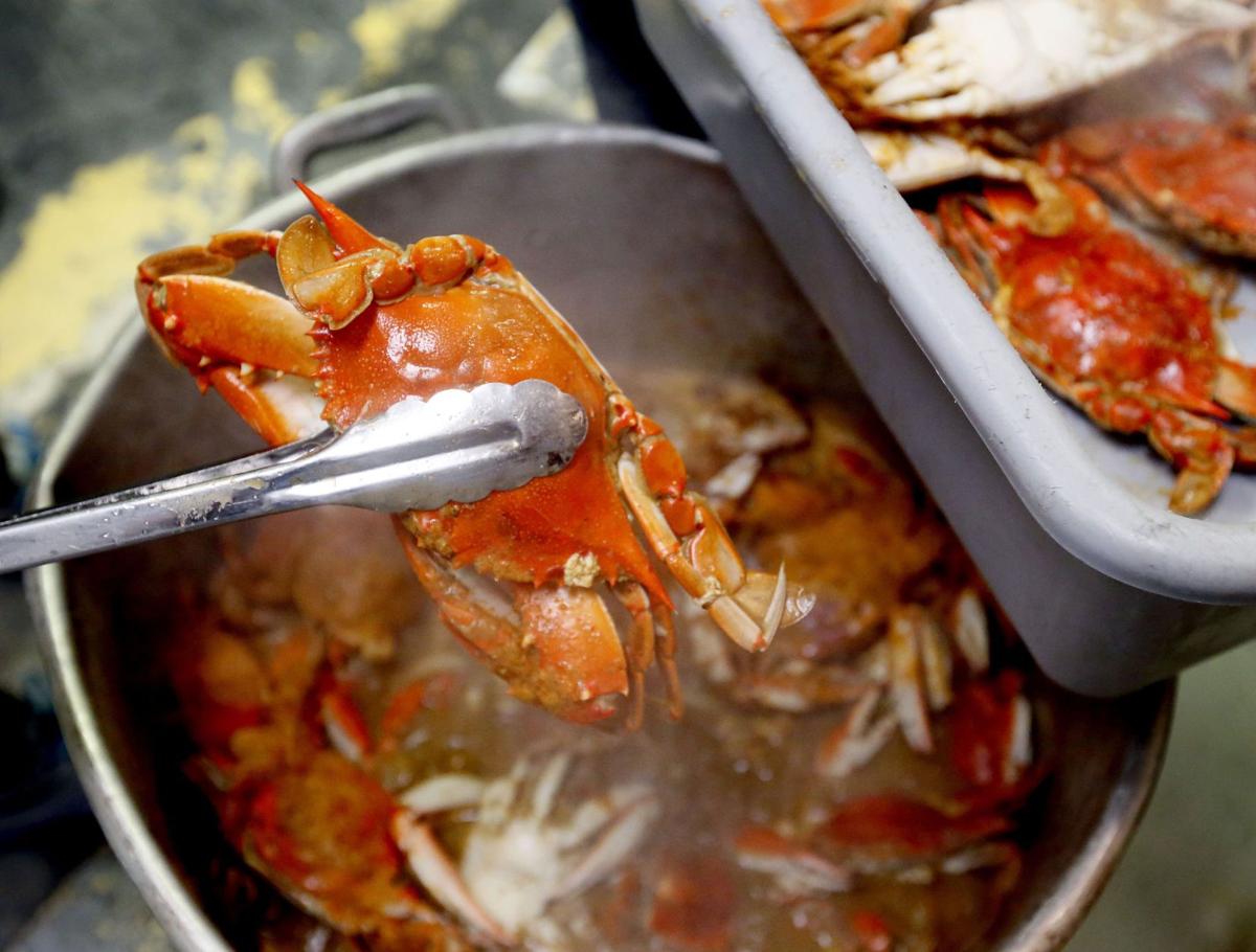 Crab crack at Sweet 221 Lounge Food