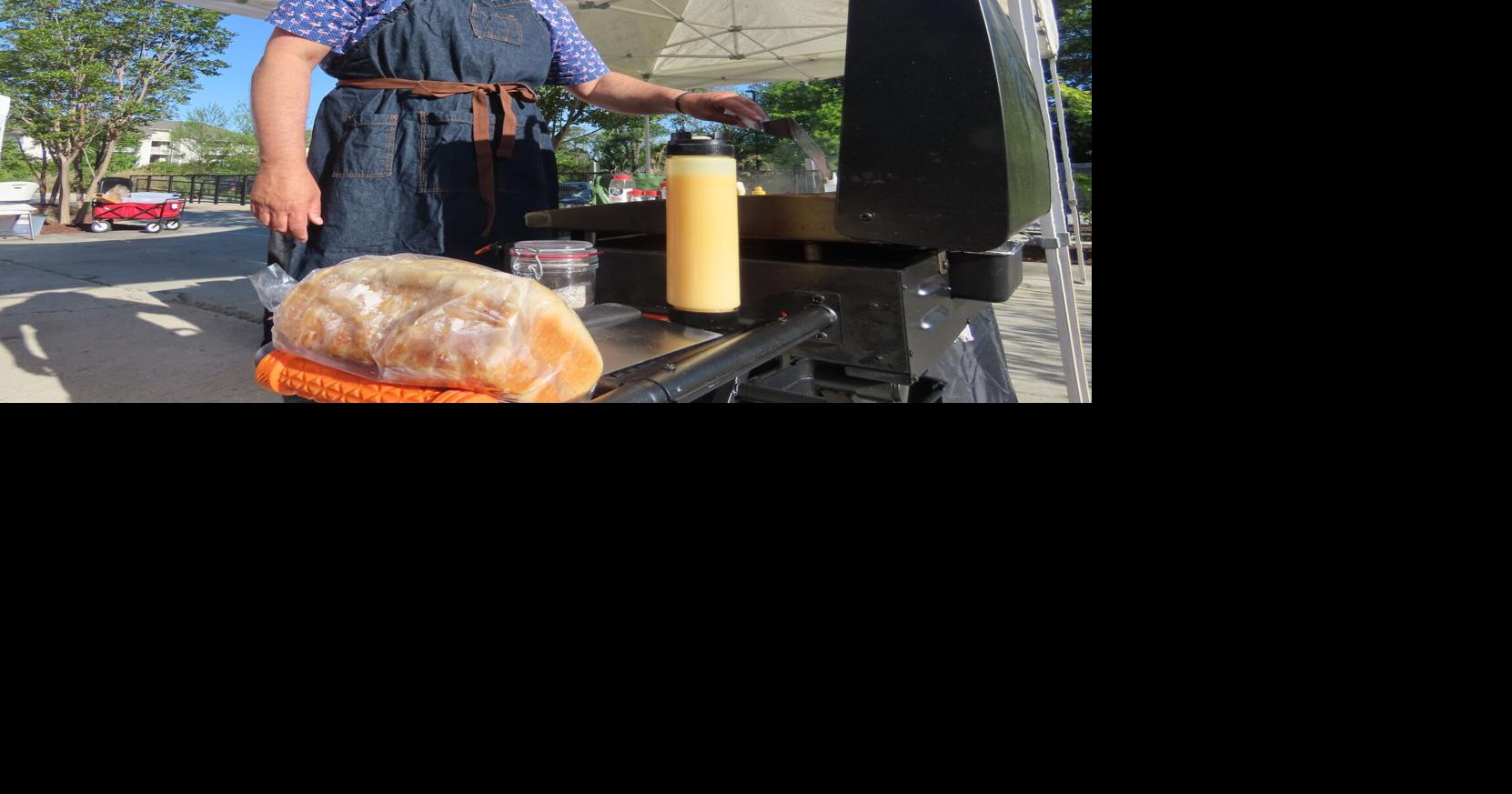 Doug the Food Guy opens booth at Florence's farmers market