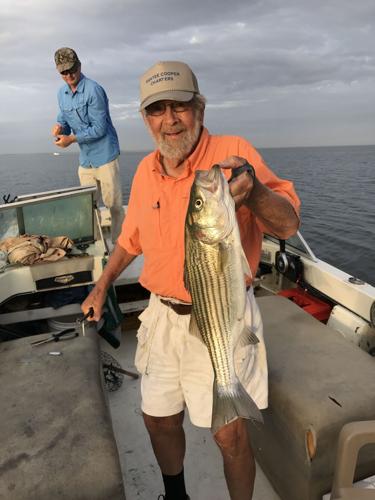 Spooning for Santee Cooper striped bass, Fishing