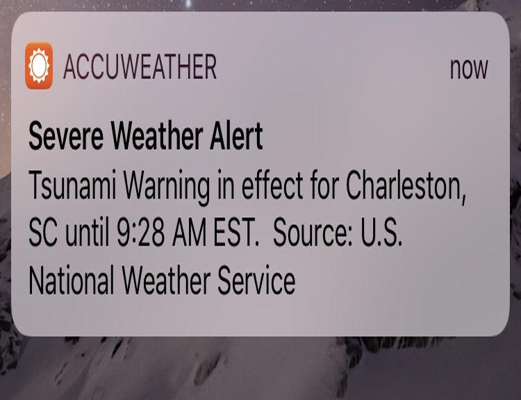 After sending bogus tsunami warning in coastal South Carolina