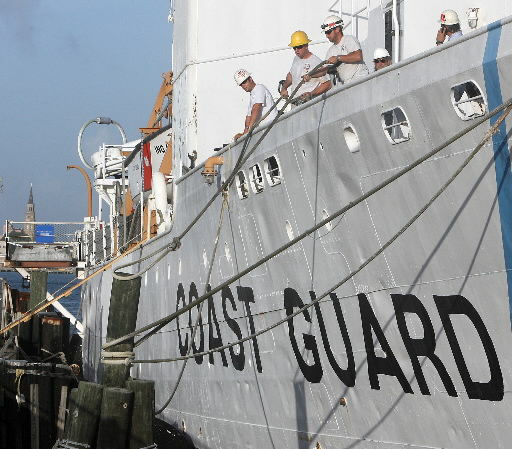 Cutter Ingham begins its journey south