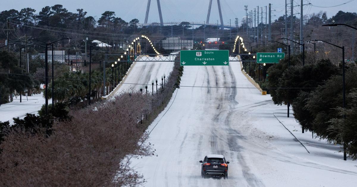 SCDOT works non-stop to restore Charleston roads after snow
