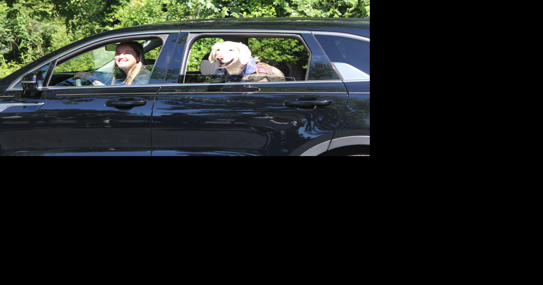 Veteran and her dog get new car on travels to support other veterans