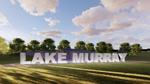 50-foot-wide sign intended to boost the sense of place at Lake Murray