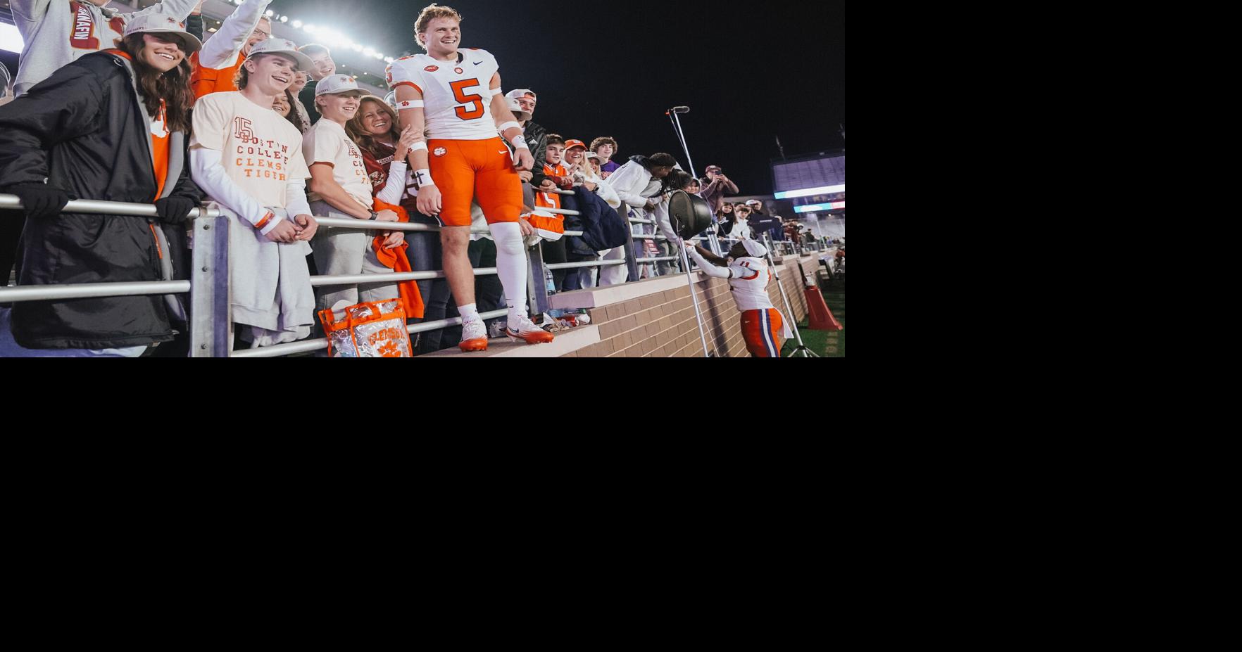 Clemson safety returned home for the Boston College matchup ...